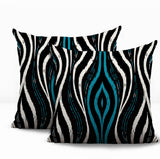 Shira Zebra Print Indoor/Outdoor Reversible Square Pillow