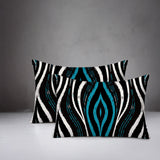 Shira Zebra Print Indoor/Outdoor Reversible Rectangular Pillow