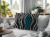 Shira Zebra Print Indoor/Outdoor Reversible Square Pillow