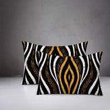 Shira Zebra Print Indoor/Outdoor Reversible Rectangular Pillow