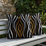 Shira Zebra Print Indoor/Outdoor Reversible Square Pillow