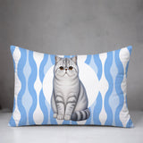 Short Hair Cat Indoor/Outdoor Reversible Rectangular Pillow