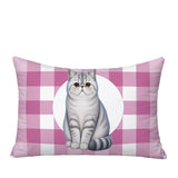 Short Hair Cat Indoor/Outdoor Reversible Rectangular Pillow