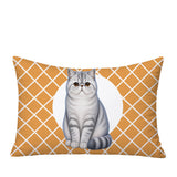 Short Hair Cat Indoor/Outdoor Reversible Rectangular Pillow