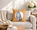 Short Hair Cat Indoor/Outdoor Reversible Square Pillow