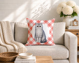 Short Hair Cat Indoor/Outdoor Reversible Square Pillow
