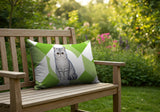 Short Hair Cat Indoor/Outdoor Reversible Rectangular Pillow