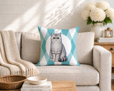 Short Hair Cat Indoor/Outdoor Reversible Square Pillow