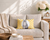 Short Hair Cat Indoor/Outdoor Reversible Rectangular Pillow