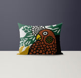 Sibia Microsuede Lumbar Throw Pillow in Black; Brown; Green; Yellow - Size 20x14