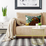 Sibia Microsuede Lumbar Throw Pillow in Black; Brown; Green; Yellow - Size 20x14