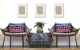 Sienna Abstract Reversible Indoor/Outdoor Rectangular Pillow
