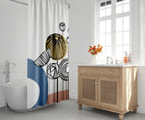 Signa Floral and Abstract Shower Curtain