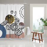 Signa Floral and Abstract Shower Curtain - view 2