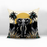 Sima Elephant Reversible Indoor/Outdoor Square Pillow