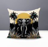Sima Elephant Reversible Indoor/Outdoor Square Pillow