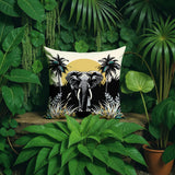 Sima Elephant Reversible Indoor/Outdoor Square Pillow