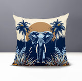 Sima Elephant Reversible Indoor/Outdoor Square Pillow