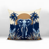 Sima Elephant Reversible Indoor/Outdoor Square Pillow