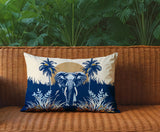 Sima Elephant Reversible Indoor/Outdoor Rectangular Pillow