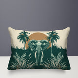 Sima Elephant Reversible Indoor/Outdoor Rectangular Pillow