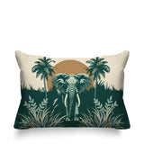 Sima Elephant Reversible Indoor/Outdoor Rectangular Pillow
