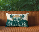Sima Elephant Reversible Indoor/Outdoor Rectangular Pillow