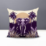 Sima Elephant Reversible Indoor/Outdoor Square Pillow