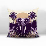 Sima Elephant Reversible Indoor/Outdoor Square Pillow