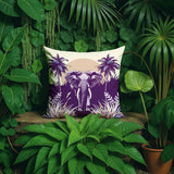 Sima Elephant Reversible Indoor/Outdoor Square Pillow