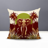 Sima Elephant Reversible Indoor/Outdoor Square Pillow