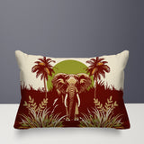 Sima Elephant Reversible Indoor/Outdoor Rectangular Pillow