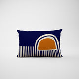 Siman Abstract Reversible Indoor/Outdoor Rectangular Pillow