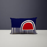 Siman Abstract Reversible Indoor/Outdoor Rectangular Pillow