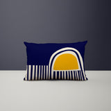 Siman Abstract Reversible Indoor/Outdoor Rectangular Pillow