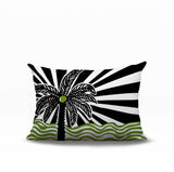 Simi Palm Reversible Indoor/Outdoor Rectangle Pillow
