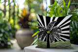Simi Palm Reversible Indoor/Outdoor Square Pillow