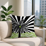 Simi Palm Reversible Indoor/Outdoor Square Pillow