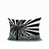 Simi Palm Reversible Indoor/Outdoor Rectangle Pillow