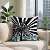 Simi Palm Reversible Indoor/Outdoor Square Pillow