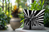 Simi Palm Reversible Indoor/Outdoor Square Pillow