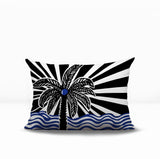 Simi Palm Reversible Indoor/Outdoor Rectangle Pillow