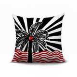 Simi Palm Reversible Indoor/Outdoor Square Pillow