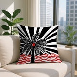 Simi Palm Reversible Indoor/Outdoor Square Pillow