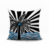 Simi Palm Reversible Indoor/Outdoor Square Pillow