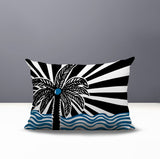 Simi Palm Reversible Indoor/Outdoor Rectangle Pillow