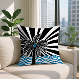 Simi Palm Reversible Indoor/Outdoor Square Pillow