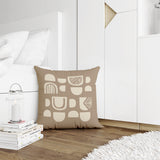 Siti Abstract Reversible Indoor/Outdoor Square Pillow Cover