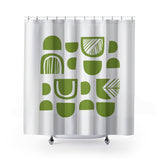 Siti Shower Curtain in Chartreuse