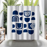 Siti Shower Curtain in Navy Blue - view 3